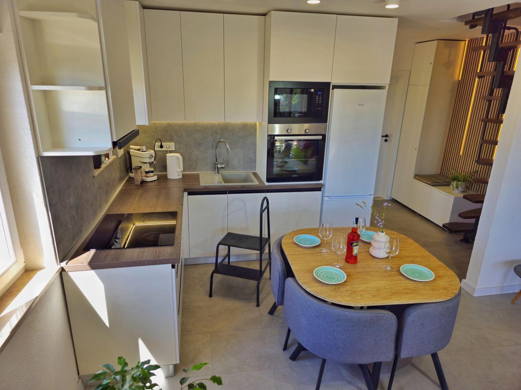 Penthouse Draga Sky In With Free Parking, One Balcony And One Terrace Lägenhet *